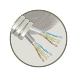 Kunststof installatiebuis, voorbedraad Snelflex 2 x(4 x 2 x AWG23/1 Cat6) Kunststof installatiebuis, voorbedraad Snelflex 2 x(4 x 2 x AWG23/1 Cat6)